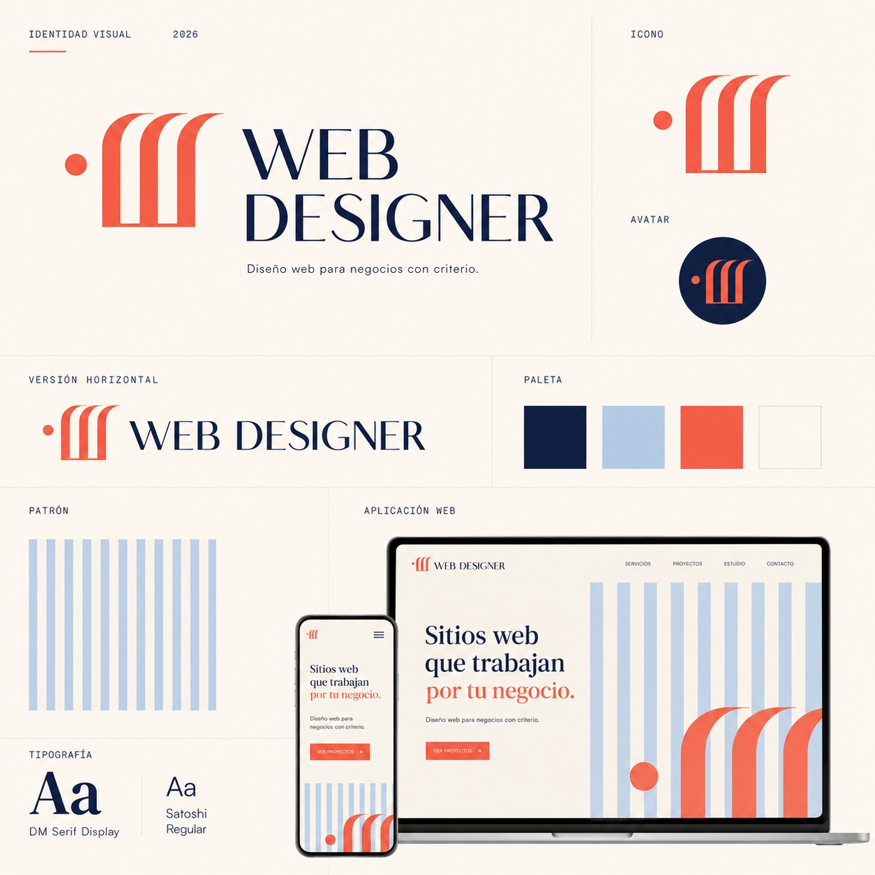 Sistema visual Web Designer